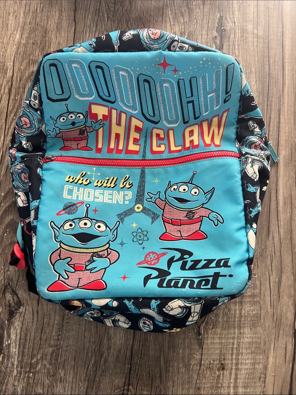 Disney Parks Toy Story Pizza Planet Alien The Claw Backpack Full Size Canvas - Picture 1 of 8